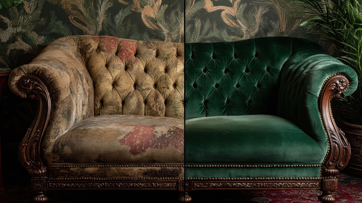 Hand crafted upholstery and reupholstery in New Jersey